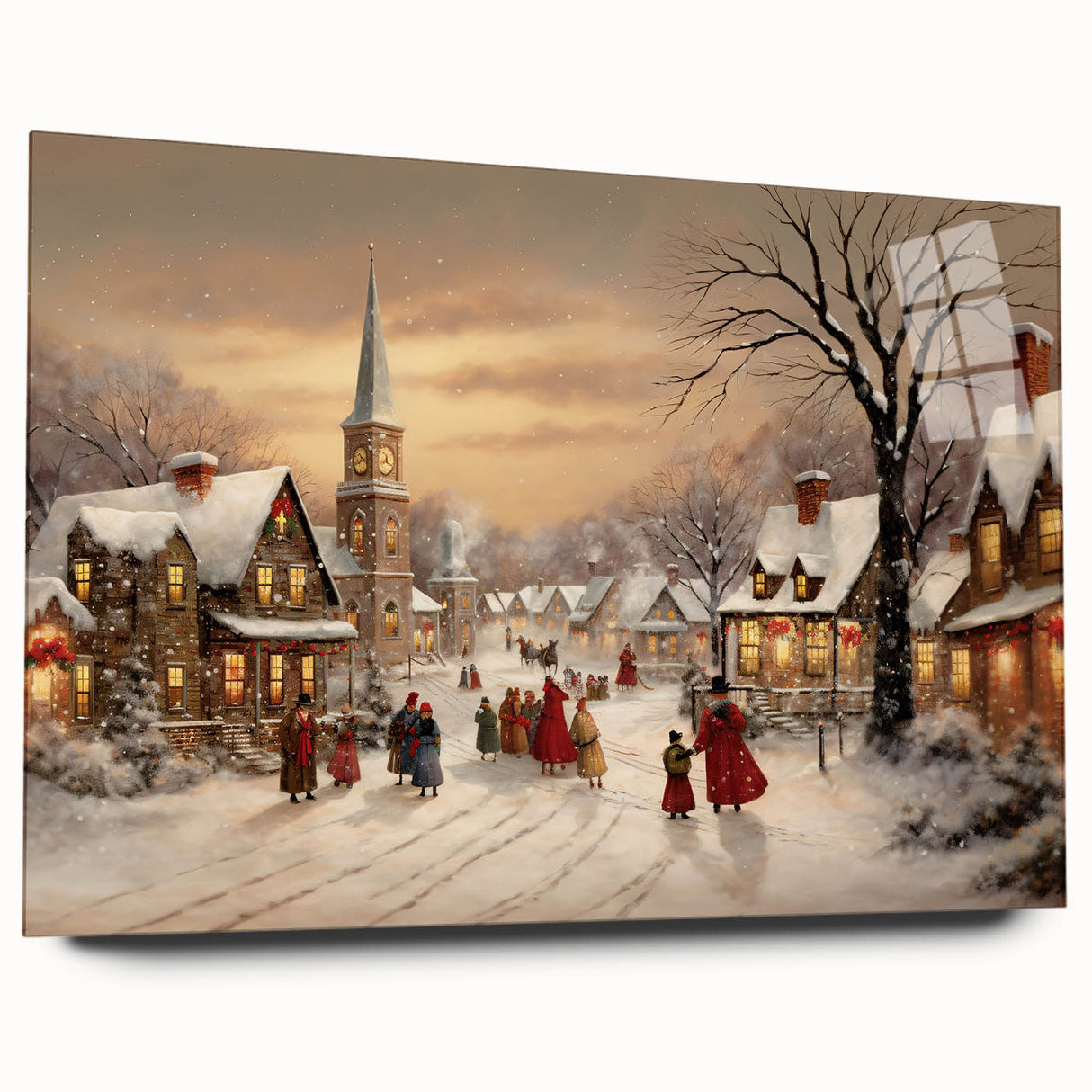 Vintage Christmas Village – Classic Christmas Wall Hangings