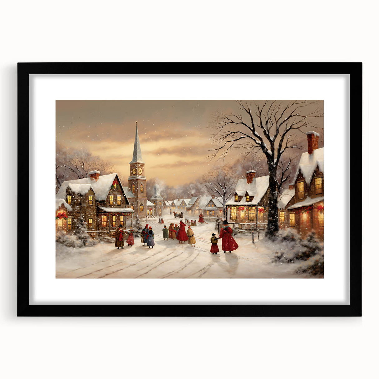 Vintage Christmas Village – Classic Christmas Wall Hangings