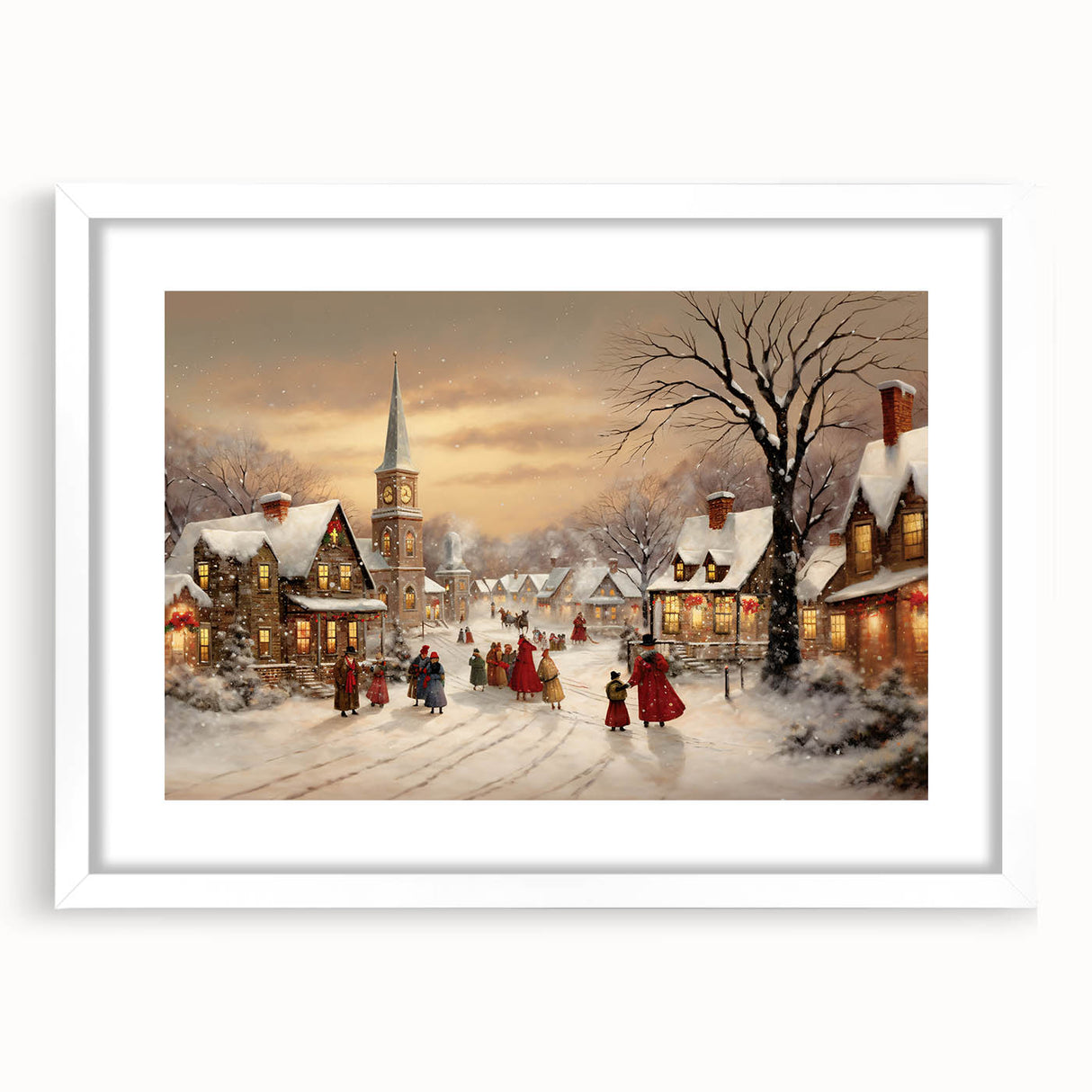 Vintage Christmas Village – Classic Christmas Wall Hangings