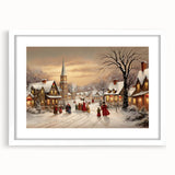 Vintage Christmas Village – Classic Christmas Wall Hangings