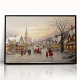 Vintage Christmas Village – Classic Christmas Wall Hangings