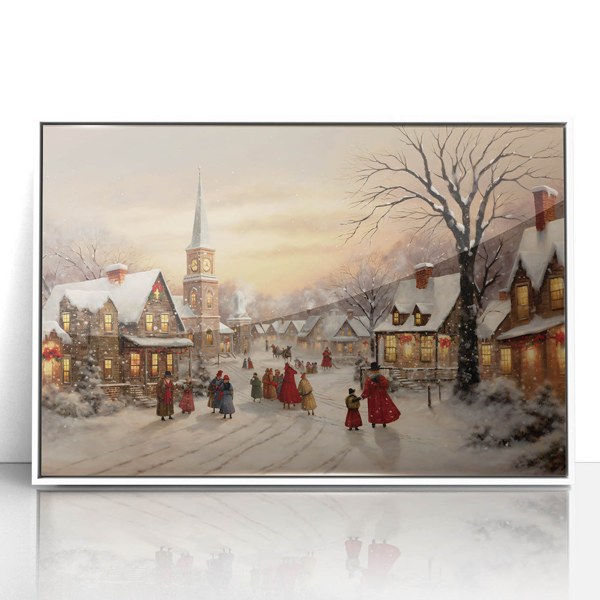Vintage Christmas Village – Classic Christmas Wall Hangings