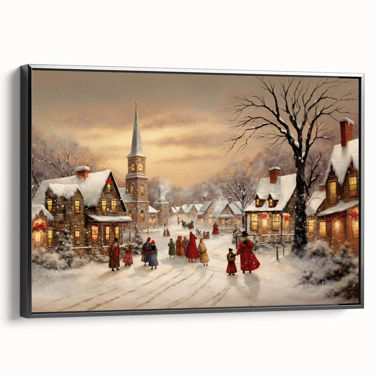 Vintage Christmas Village – Classic Christmas Wall Hangings