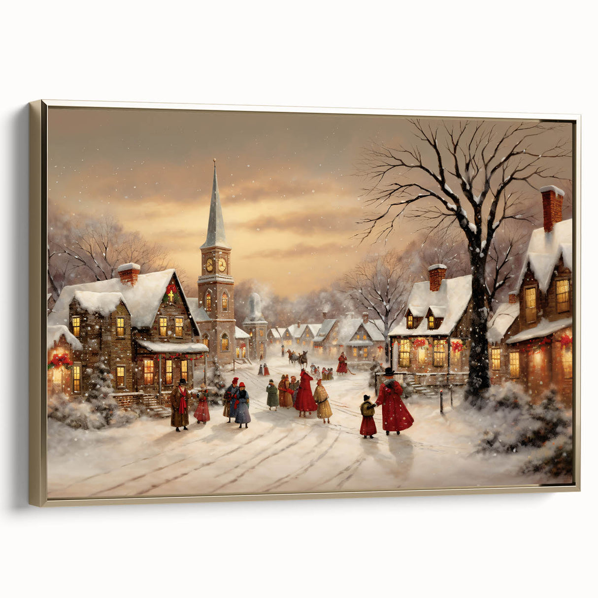 Vintage Christmas Village – Classic Christmas Wall Hangings