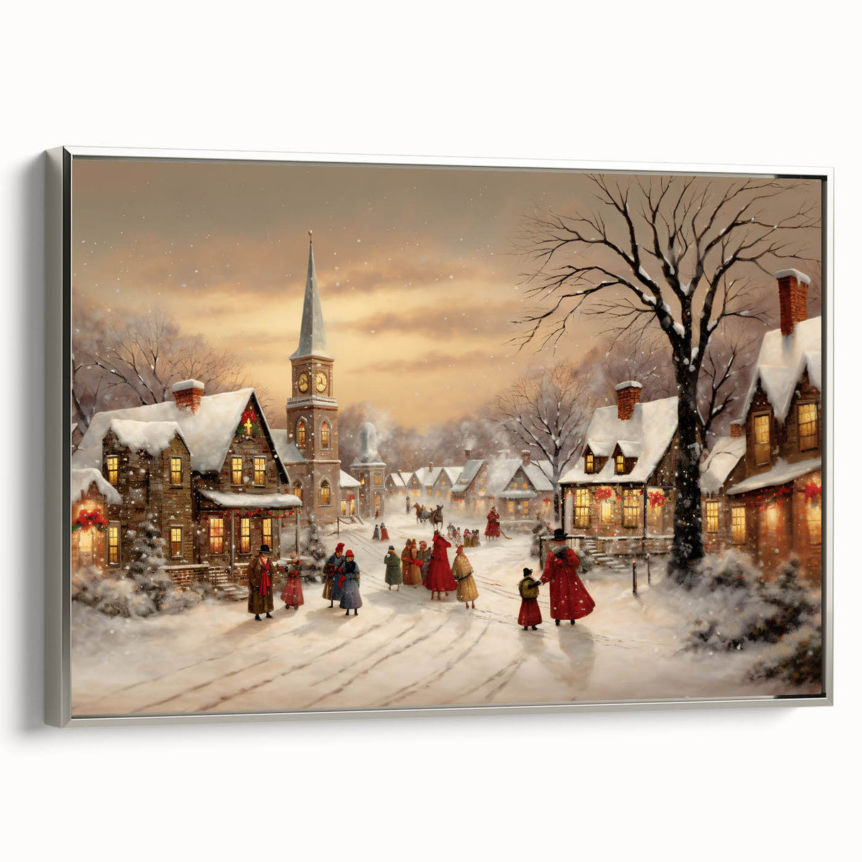 Vintage Christmas Village – Classic Christmas Wall Hangings