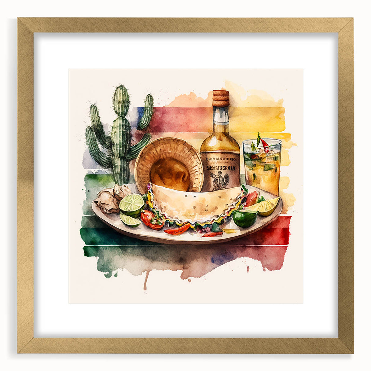 Mexican Food Cinco de Mayo Decor - Mexican Party Wall Art