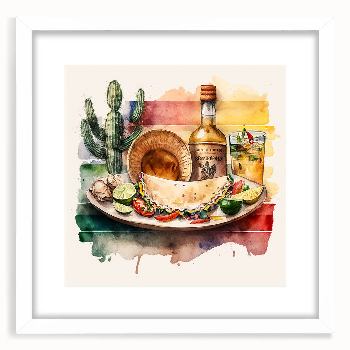 Mexican Food Cinco de Mayo Decor - Mexican Party Wall Art