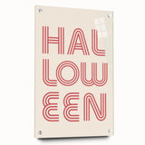 Retro Halloween Typography Wall Art - Modern Halloween Wall Decor