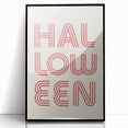 Retro Halloween Typography Wall Art - Modern Halloween Wall Decor