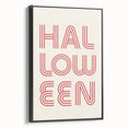 Retro Halloween Typography Wall Art - Modern Halloween Wall Decor