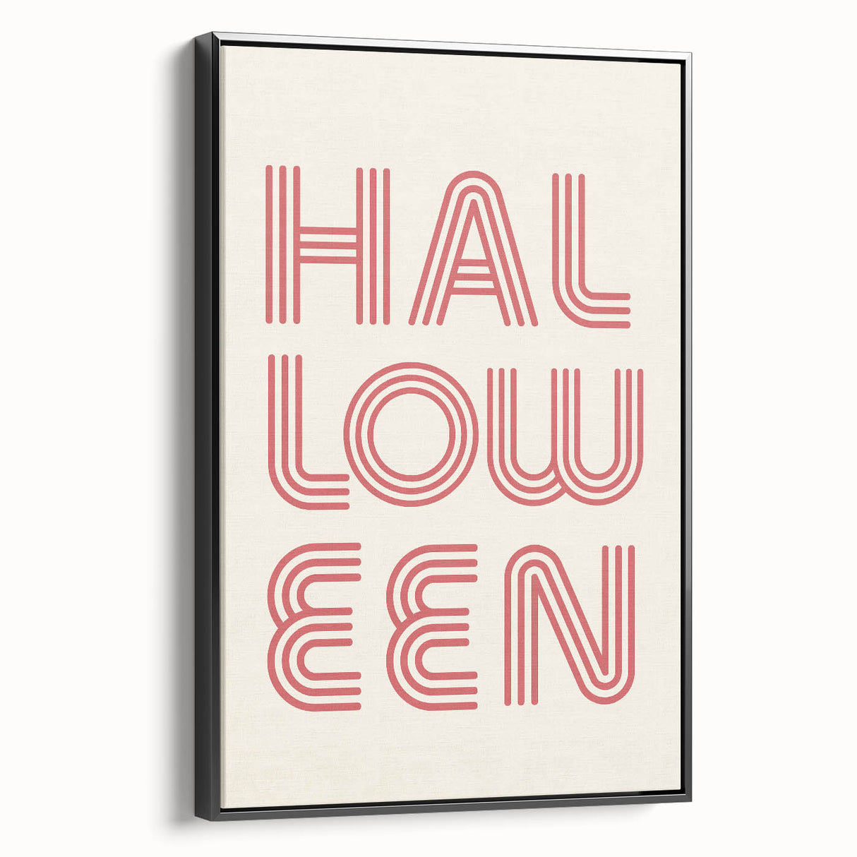 Retro Halloween Typography Wall Art - Modern Halloween Wall Decor