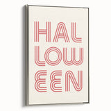Retro Halloween Typography Wall Art - Modern Halloween Wall Decor