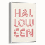 Retro Halloween Typography Wall Art - Modern Halloween Wall Decor