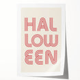 Retro Halloween Typography Wall Art - Modern Halloween Wall Decor