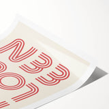 Retro Halloween Typography Wall Art - Modern Halloween Wall Decor