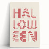 Retro Halloween Typography Wall Art - Modern Halloween Wall Decor