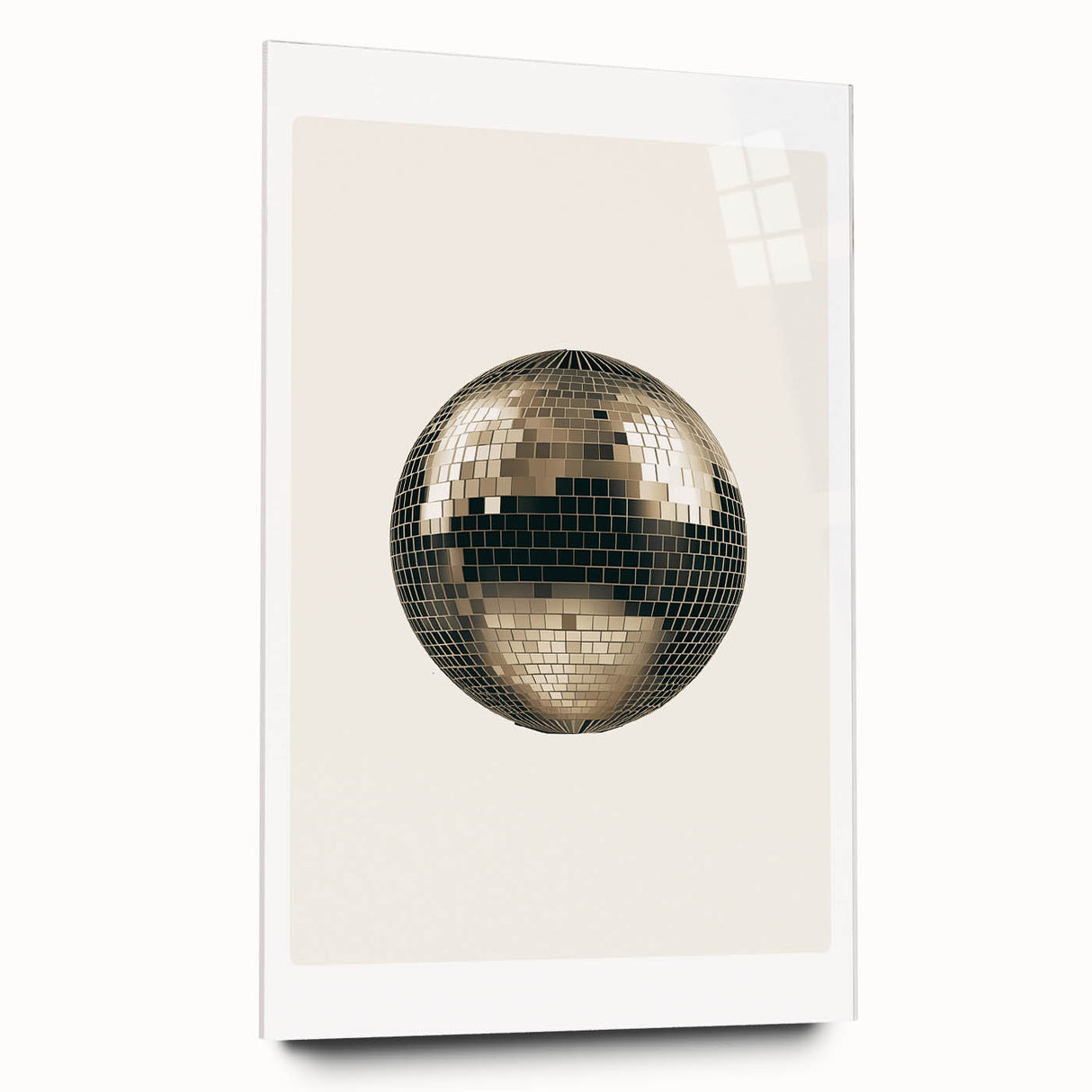 Golden Disco Ball Celebration - New Year's Eve Wall Art Print
