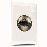 Golden Disco Ball Celebration - New Year's Eve Wall Art Print
