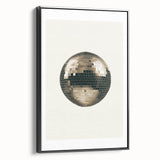 Golden Disco Ball Celebration - New Year's Eve Wall Art Print