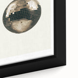 Golden Disco Ball Celebration - New Year's Eve Wall Art Print