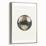 Golden Disco Ball Celebration - New Year's Eve Wall Art Print