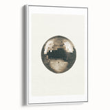 Golden Disco Ball Celebration - New Year's Eve Wall Art Print