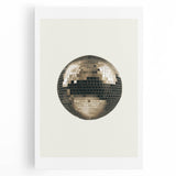 Golden Disco Ball Celebration - New Year's Eve Wall Art Print