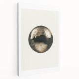 Golden Disco Ball Celebration - New Year's Eve Wall Art Print