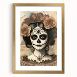 Ornate Catrina Portrait – Día de los Muertos Art Prints