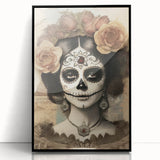 Ornate Catrina Portrait – Día de los Muertos Art Prints