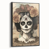 Ornate Catrina Portrait – Día de los Muertos Art Prints