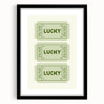 Lucky Ticket Irish Wall Art - St. Patrick’s Day Decorations