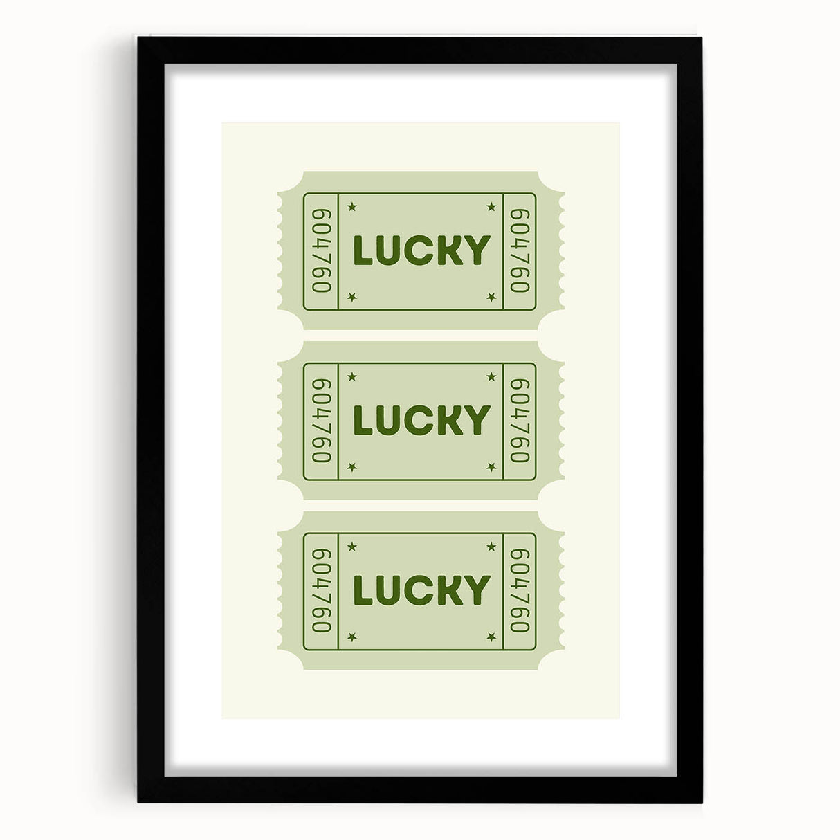 Lucky Ticket Irish Wall Art - St. Patrick’s Day Decorations