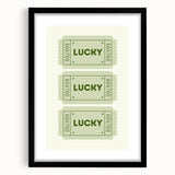 Lucky Ticket Irish Wall Art - St. Patrick’s Day Decorations