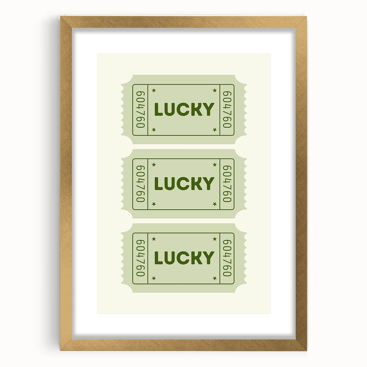Lucky Ticket Irish Wall Art - St. Patrick’s Day Decorations