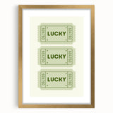 Lucky Ticket Irish Wall Art - St. Patrick’s Day Decorations