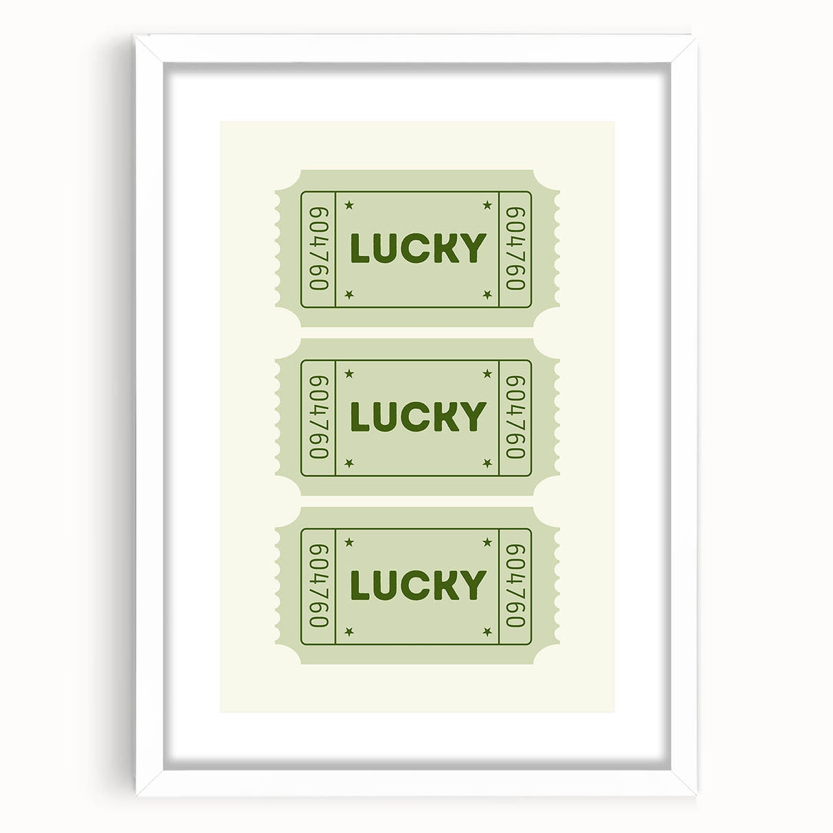 Lucky Ticket Irish Wall Art - St. Patrick’s Day Decorations