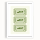 Lucky Ticket Irish Wall Art - St. Patrick’s Day Decorations