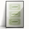 Lucky Ticket Irish Wall Art - St. Patrick’s Day Decorations