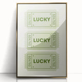 Lucky Ticket Irish Wall Art - St. Patrick’s Day Decorations