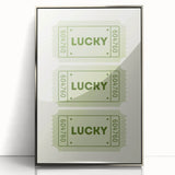 Lucky Ticket Irish Wall Art - St. Patrick’s Day Decorations