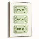 Lucky Ticket Irish Wall Art - St. Patrick’s Day Decorations