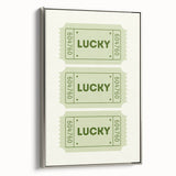 Lucky Ticket Irish Wall Art - St. Patrick’s Day Decorations