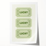 Lucky Ticket Irish Wall Art - St. Patrick’s Day Decorations