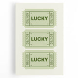 Lucky Ticket Irish Wall Art - St. Patrick’s Day Decorations