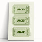 Lucky Ticket Irish Wall Art - St. Patrick’s Day Decorations