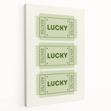 Lucky Ticket Irish Wall Art - St. Patrick’s Day Decorations