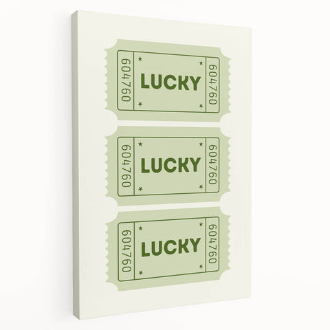 Lucky Ticket Irish Wall Art - St. Patrick’s Day Decorations