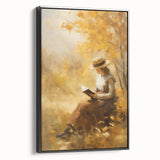 Autumn Reading Scene - Thanksgiving Wall Hangings Print