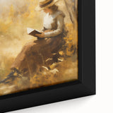 Autumn Reading Scene - Thanksgiving Wall Hangings Print